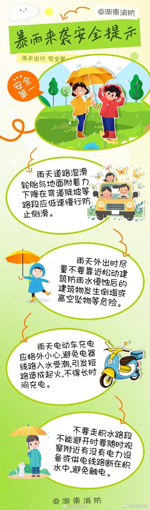 暴雨出行这份安全指南，暴雨天气安全出行注意事项