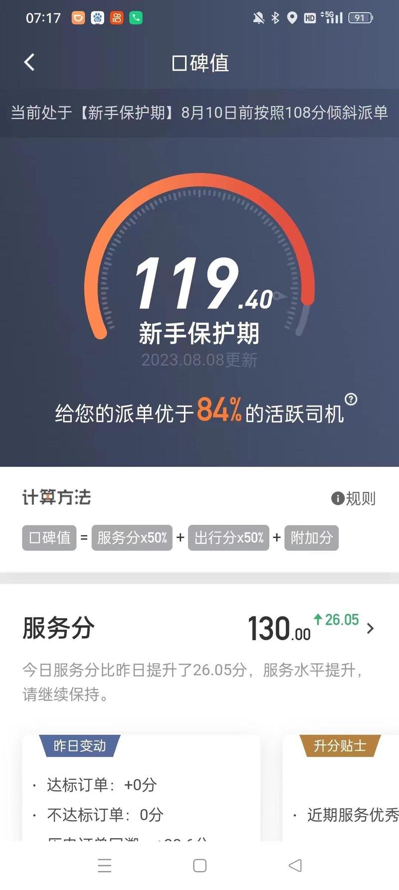 服务分和出行分一样嘛/服务分重要还是出行分重要